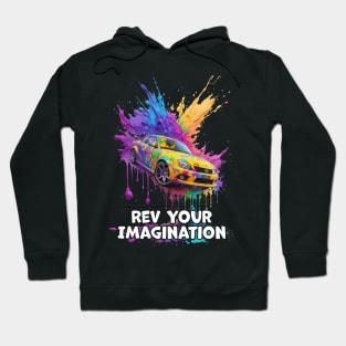 Chromatic Velocity: Ignite Your Imagination Hoodie